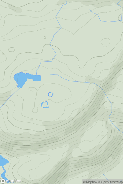 Thumbnail image for Y Garnedd [Snowdonia] showing contour plot for surrounding peak
